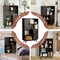 4-tier Accent Sideboard Storage Cabinet with 2 Storage Doors and 4 Open Shelves